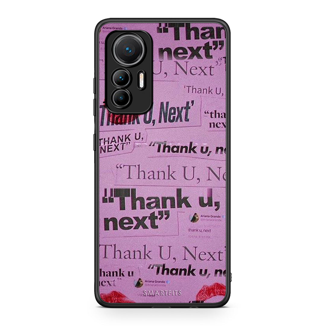 Xiaomi 12 Lite 5G Thank You Next Θήκη Αγίου Βαλεντίνου από τη Smartfits με σχέδιο στο πίσω μέρος και μαύρο περίβλημα | Smartphone case with colorful back and black bezels by Smartfits