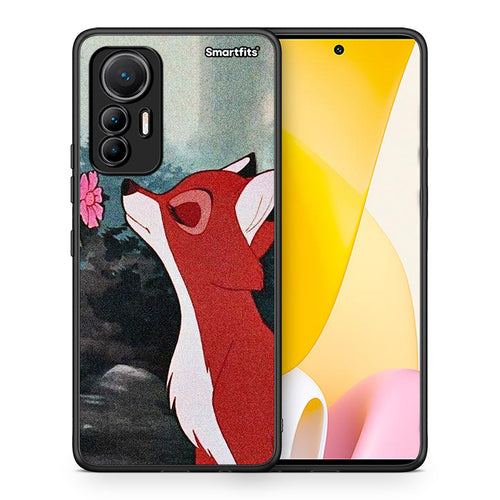 Θήκη Xiaomi 12 Lite 5G Tod And Vixey Love 2 από τη Smartfits με σχέδιο στο πίσω μέρος και μαύρο περίβλημα | Xiaomi 12 Lite 5G Tod And Vixey Love 2 case with colorful back and black bezels