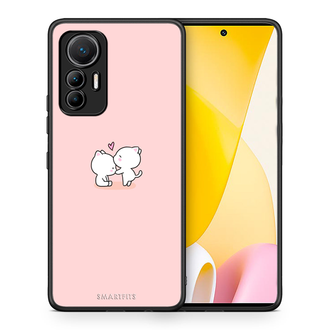 Θήκη Xiaomi 12 Lite 5G Love Valentine από τη Smartfits με σχέδιο στο πίσω μέρος και μαύρο περίβλημα | Xiaomi 12 Lite 5G Love Valentine case with colorful back and black bezels