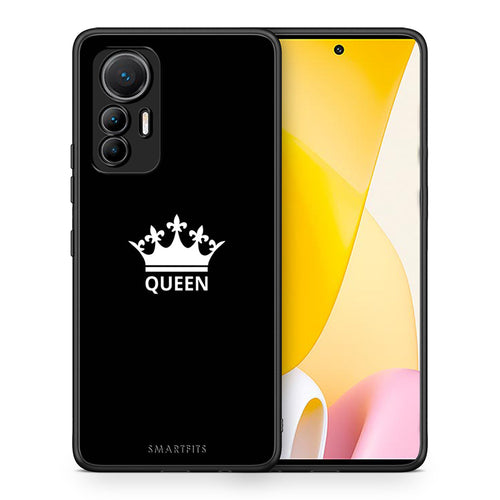 Θήκη Xiaomi 12 Lite 5G Queen Valentine από τη Smartfits με σχέδιο στο πίσω μέρος και μαύρο περίβλημα | Xiaomi 12 Lite 5G Queen Valentine case with colorful back and black bezels