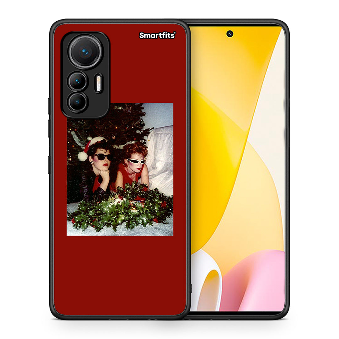 Θήκη Xiaomi 12 Lite 5G Waiting For Xmas από τη Smartfits με σχέδιο στο πίσω μέρος και μαύρο περίβλημα | Xiaomi 12 Lite 5G Waiting For Xmas case with colorful back and black bezels
