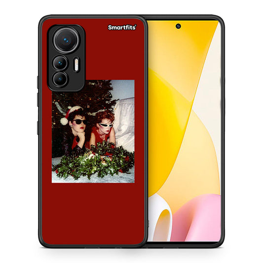 Θήκη Xiaomi 12 Lite 5G Waiting For Xmas από τη Smartfits με σχέδιο στο πίσω μέρος και μαύρο περίβλημα | Xiaomi 12 Lite 5G Waiting For Xmas case with colorful back and black bezels