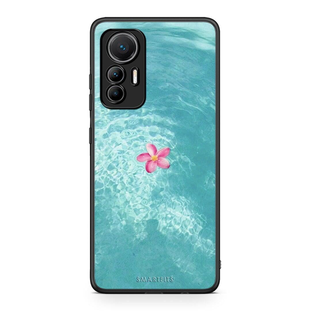 Xiaomi 12 Lite 5G Water Flower Θήκη από τη Smartfits με σχέδιο στο πίσω μέρος και μαύρο περίβλημα | Smartphone case with colorful back and black bezels by Smartfits
