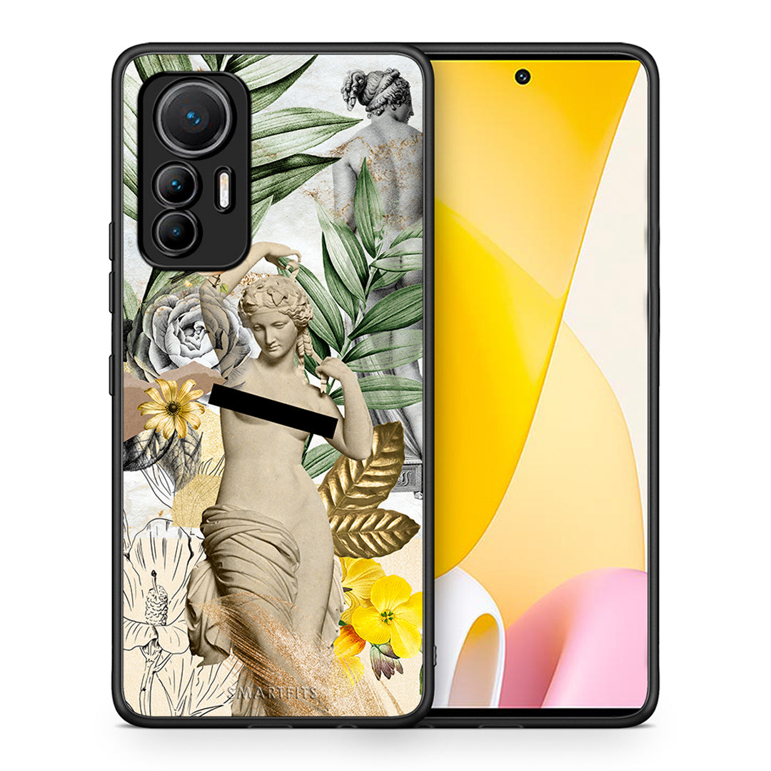Θήκη Xiaomi 12 Lite 5G Woman Statue από τη Smartfits με σχέδιο στο πίσω μέρος και μαύρο περίβλημα | Xiaomi 12 Lite 5G Woman Statue case with colorful back and black bezels
