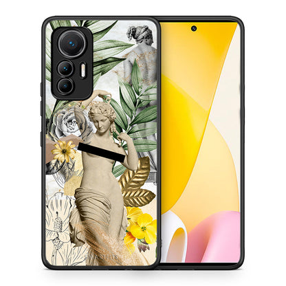 Θήκη Xiaomi 12 Lite 5G Woman Statue από τη Smartfits με σχέδιο στο πίσω μέρος και μαύρο περίβλημα | Xiaomi 12 Lite 5G Woman Statue case with colorful back and black bezels