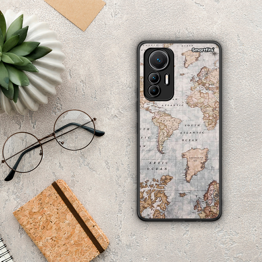 World Map - Xiaomi 12 Lite 5G θήκη