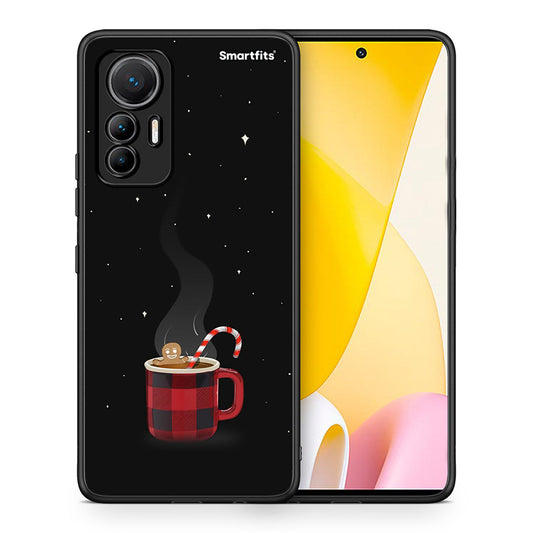 Θήκη Xiaomi 12 Lite 5G Xmas Bathing από τη Smartfits με σχέδιο στο πίσω μέρος και μαύρο περίβλημα | Xiaomi 12 Lite 5G Xmas Bathing case with colorful back and black bezels