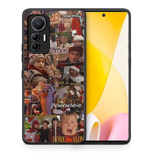 Θήκη Xiaomi 12 Lite 5G Xmas Wishes από τη Smartfits με σχέδιο στο πίσω μέρος και μαύρο περίβλημα | Xiaomi 12 Lite 5G Xmas Wishes case with colorful back and black bezels