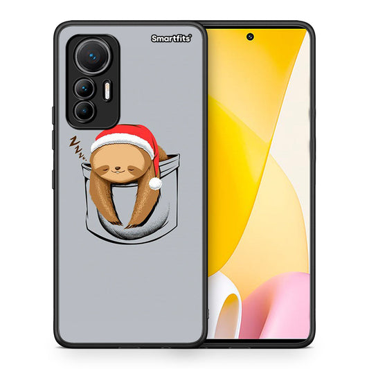 Θήκη Xiaomi 12 Lite 5G Xmas Zzzz από τη Smartfits με σχέδιο στο πίσω μέρος και μαύρο περίβλημα | Xiaomi 12 Lite 5G Xmas Zzzz case with colorful back and black bezels
