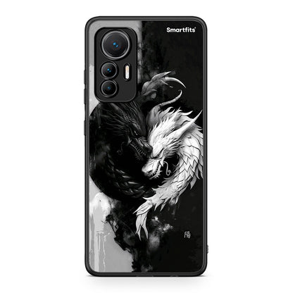 Xiaomi 12 Lite 5G Yin Yang θήκη από τη Smartfits με σχέδιο στο πίσω μέρος και μαύρο περίβλημα | Smartphone case with colorful back and black bezels by Smartfits