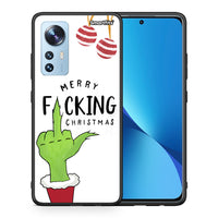 Thumbnail for Θήκη Xiaomi 12/12X 5G Merry F Xmas από τη Smartfits με σχέδιο στο πίσω μέρος και μαύρο περίβλημα | Xiaomi 12/12X 5G Merry F Xmas case with colorful back and black bezels