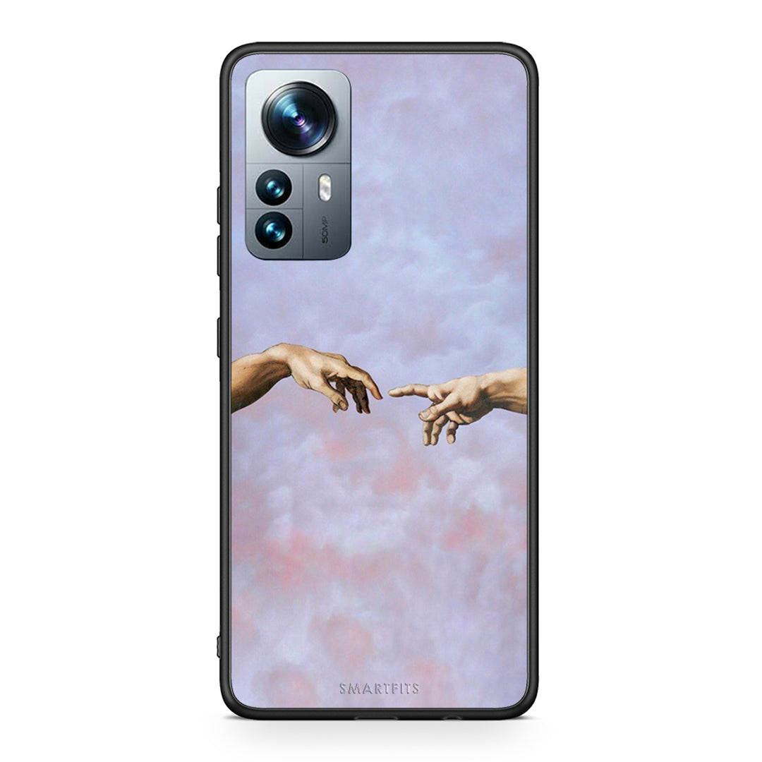 Xiaomi 12 Pro Adam Hand θήκη από τη Smartfits με σχέδιο στο πίσω μέρος και μαύρο περίβλημα | Smartphone case with colorful back and black bezels by Smartfits