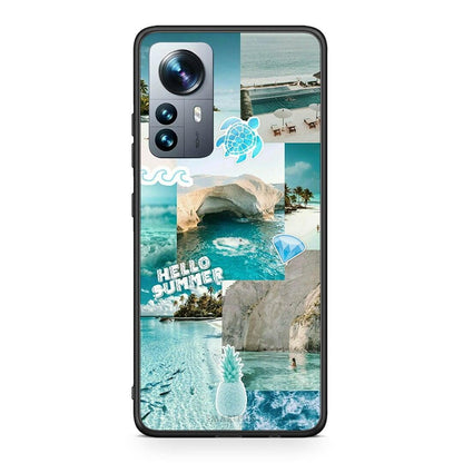 Xiaomi 12 Pro Aesthetic Summer Θήκη από τη Smartfits με σχέδιο στο πίσω μέρος και μαύρο περίβλημα | Smartphone case with colorful back and black bezels by Smartfits
