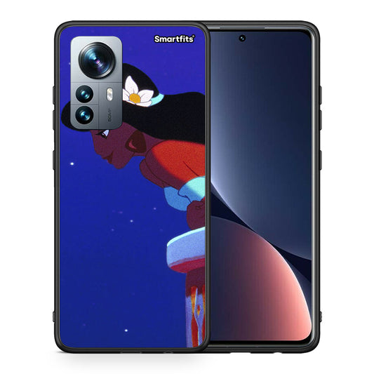 Θήκη Xiaomi 12 Pro Alladin And Jasmine Love 2 από τη Smartfits με σχέδιο στο πίσω μέρος και μαύρο περίβλημα | Xiaomi 12 Pro Alladin And Jasmine Love 2 case with colorful back and black bezels