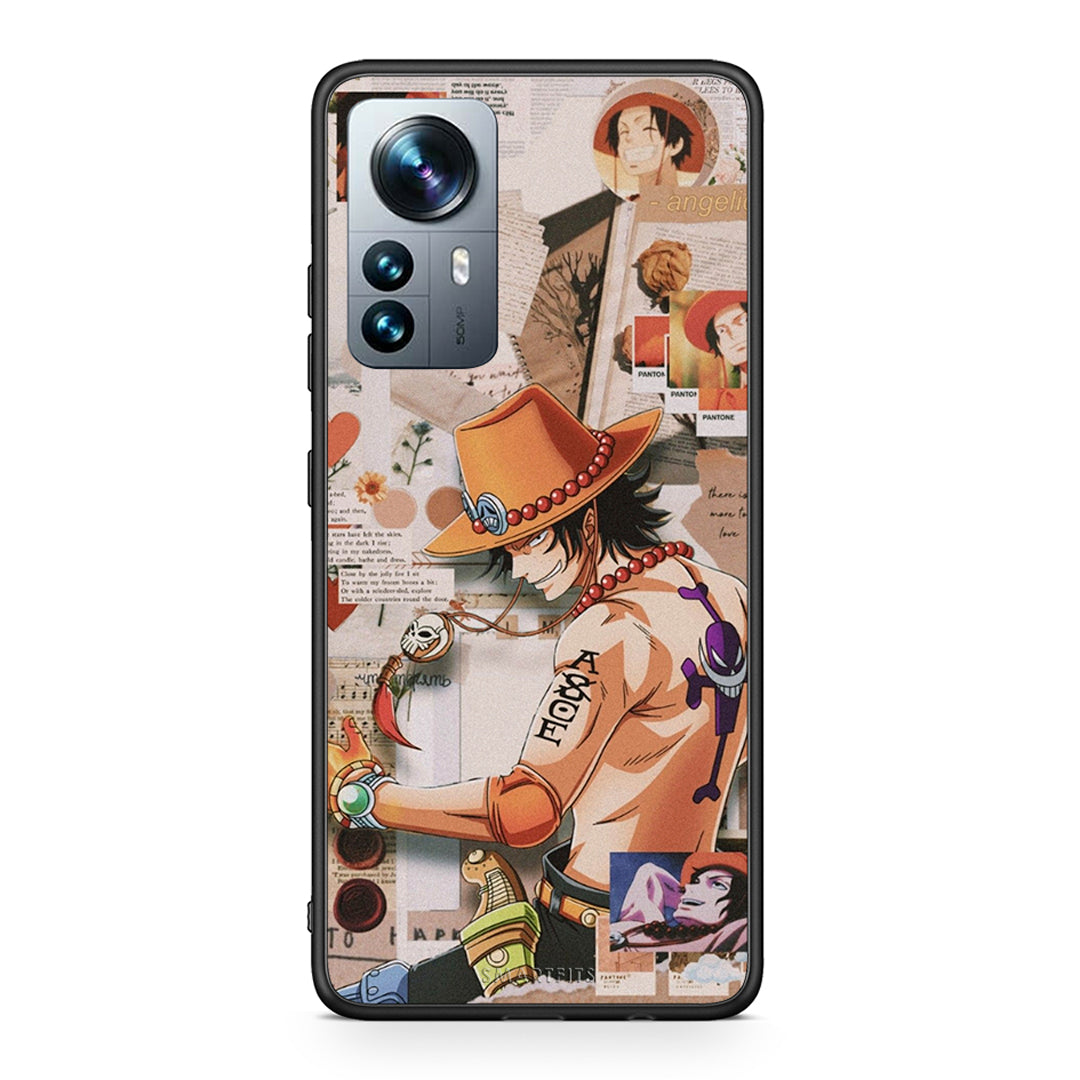 Xiaomi 12 Pro Anime Collage θήκη από τη Smartfits με σχέδιο στο πίσω μέρος και μαύρο περίβλημα | Smartphone case with colorful back and black bezels by Smartfits