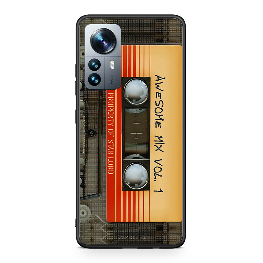 Xiaomi 12 Pro Awesome Mix θήκη από τη Smartfits με σχέδιο στο πίσω μέρος και μαύρο περίβλημα | Smartphone case with colorful back and black bezels by Smartfits