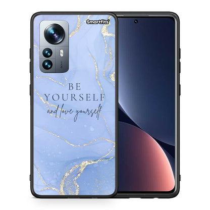 Θήκη Xiaomi 12 Pro Be Yourself από τη Smartfits με σχέδιο στο πίσω μέρος και μαύρο περίβλημα | Xiaomi 12 Pro Be Yourself case with colorful back and black bezels