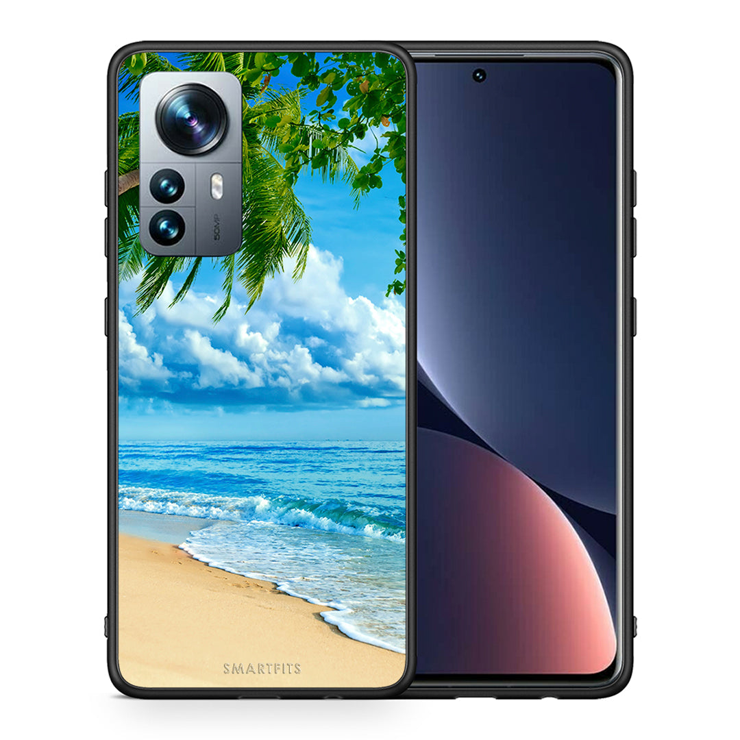 Θήκη Xiaomi 12 Pro Beautiful Beach από τη Smartfits με σχέδιο στο πίσω μέρος και μαύρο περίβλημα | Xiaomi 12 Pro Beautiful Beach case with colorful back and black bezels