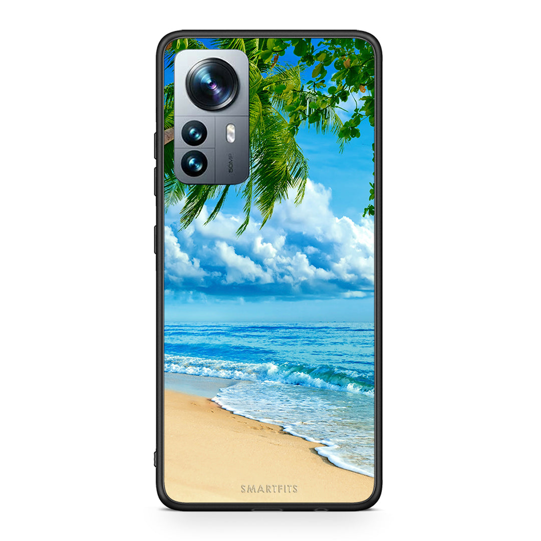Xiaomi 12 Pro Beautiful Beach θήκη από τη Smartfits με σχέδιο στο πίσω μέρος και μαύρο περίβλημα | Smartphone case with colorful back and black bezels by Smartfits