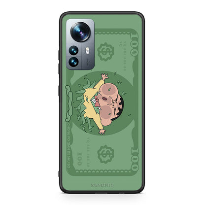 Xiaomi 12 Pro Big Money Θήκη Αγίου Βαλεντίνου από τη Smartfits με σχέδιο στο πίσω μέρος και μαύρο περίβλημα | Smartphone case with colorful back and black bezels by Smartfits