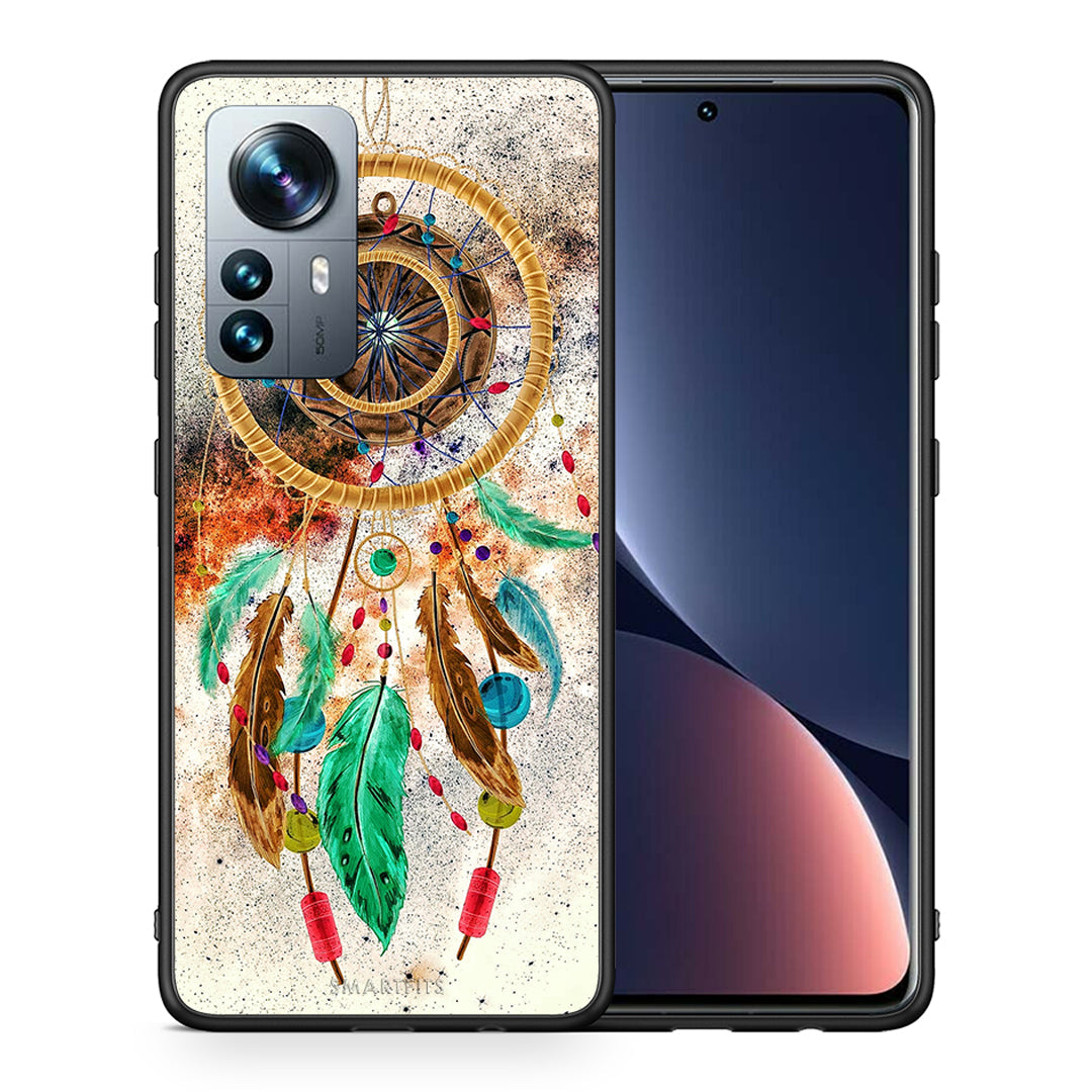 Θήκη Xiaomi 12 Pro DreamCatcher Boho από τη Smartfits με σχέδιο στο πίσω μέρος και μαύρο περίβλημα | Xiaomi 12 Pro DreamCatcher Boho case with colorful back and black bezels