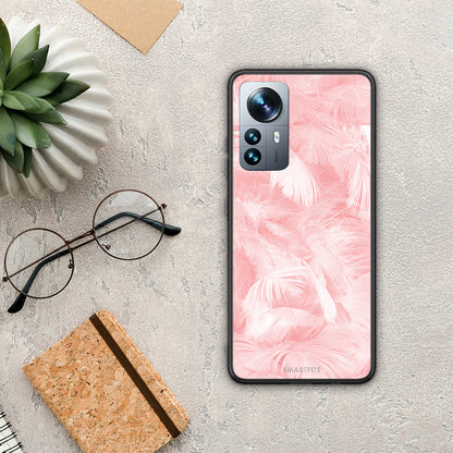 Boho Pink Feather - Xiaomi 12 Pro θήκη