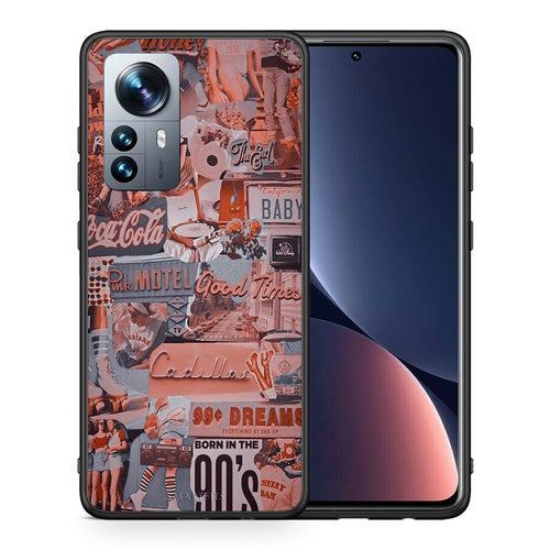 Θήκη Xiaomi 12 Pro Born In 90s από τη Smartfits με σχέδιο στο πίσω μέρος και μαύρο περίβλημα | Xiaomi 12 Pro Born In 90s case with colorful back and black bezels