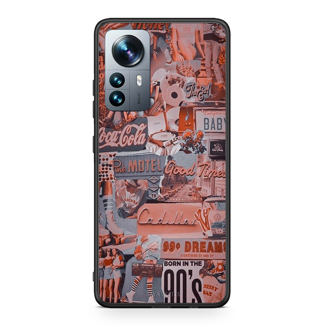 Xiaomi 12 Pro Born In 90s θήκη από τη Smartfits με σχέδιο στο πίσω μέρος και μαύρο περίβλημα | Smartphone case with colorful back and black bezels by Smartfits