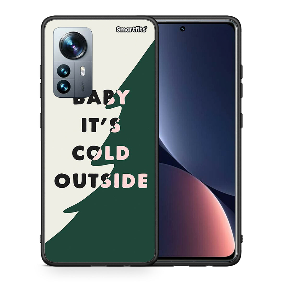 Θήκη Xiaomi 12 Pro Cold Outside από τη Smartfits με σχέδιο στο πίσω μέρος και μαύρο περίβλημα | Xiaomi 12 Pro Cold Outside case with colorful back and black bezels