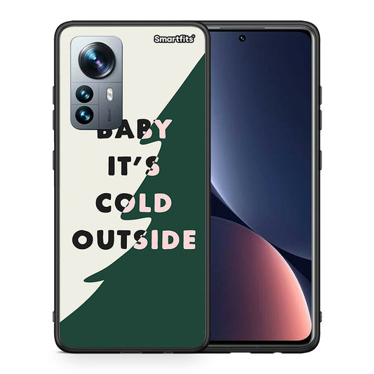 Θήκη Xiaomi 12 Pro Cold Outside από τη Smartfits με σχέδιο στο πίσω μέρος και μαύρο περίβλημα | Xiaomi 12 Pro Cold Outside case with colorful back and black bezels