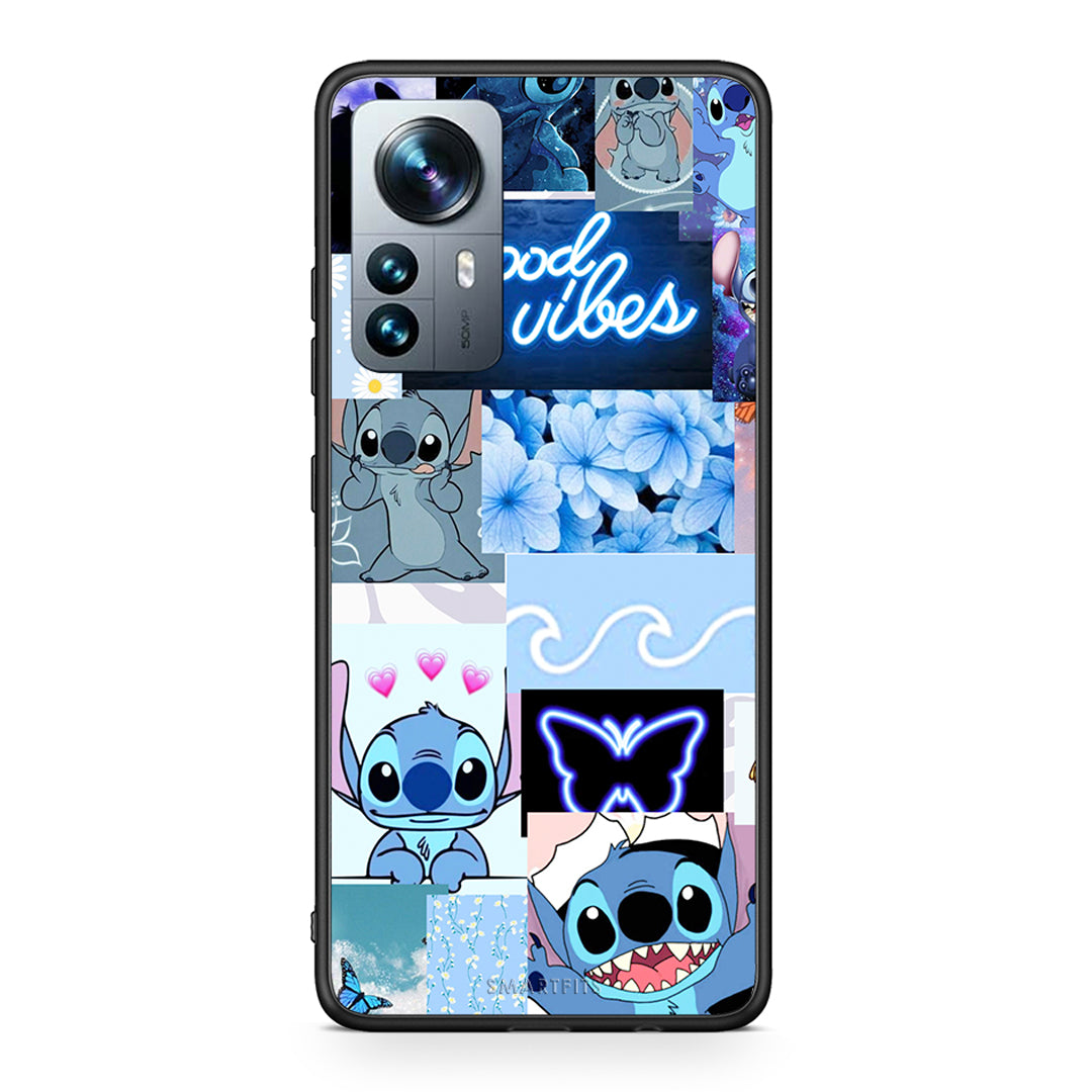 Xiaomi 12 Pro Collage Good Vibes Θήκη Αγίου Βαλεντίνου από τη Smartfits με σχέδιο στο πίσω μέρος και μαύρο περίβλημα | Smartphone case with colorful back and black bezels by Smartfits