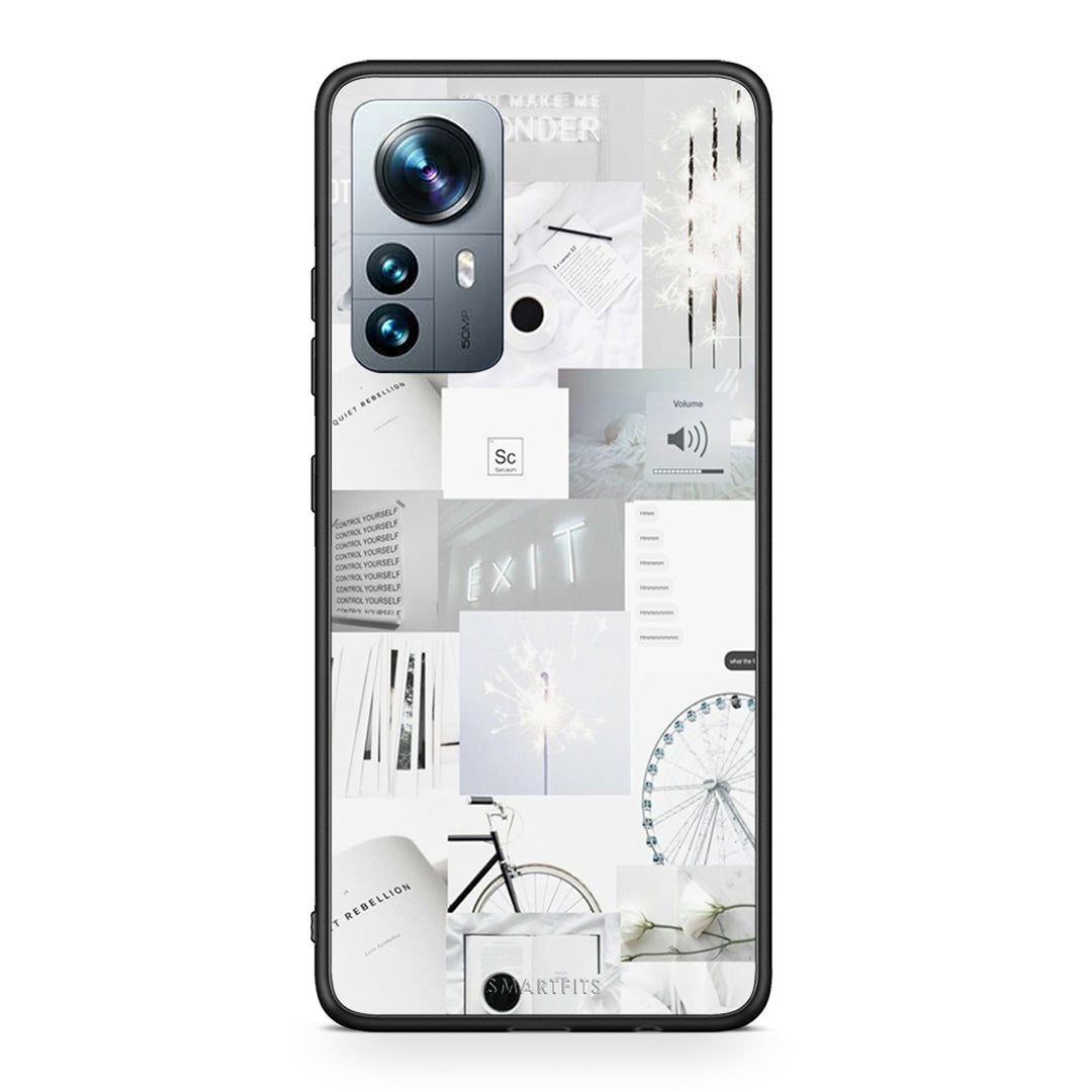 Xiaomi 12 Pro Collage Make Me Wonder Θήκη Αγίου Βαλεντίνου από τη Smartfits με σχέδιο στο πίσω μέρος και μαύρο περίβλημα | Smartphone case with colorful back and black bezels by Smartfits