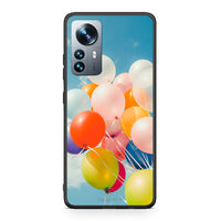 Thumbnail for Xiaomi 12 Pro Colorful Balloons θήκη από τη Smartfits με σχέδιο στο πίσω μέρος και μαύρο περίβλημα | Smartphone case with colorful back and black bezels by Smartfits