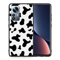 Thumbnail for Θήκη Xiaomi 12 Pro Cow Print από τη Smartfits με σχέδιο στο πίσω μέρος και μαύρο περίβλημα | Xiaomi 12 Pro Cow Print case with colorful back and black bezels