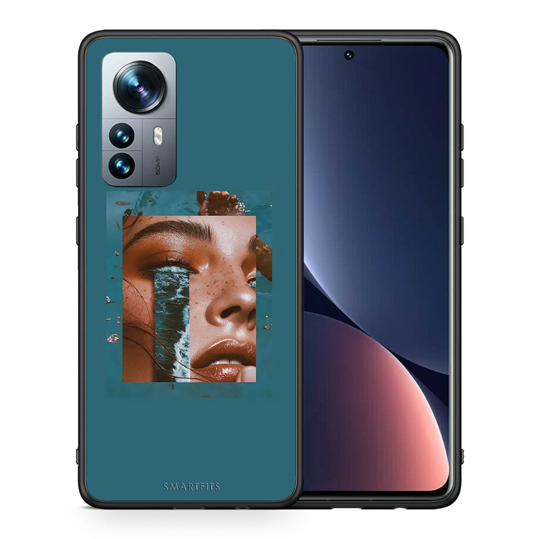 Θήκη Xiaomi 12 Pro Cry An Ocean από τη Smartfits με σχέδιο στο πίσω μέρος και μαύρο περίβλημα | Xiaomi 12 Pro Cry An Ocean case with colorful back and black bezels