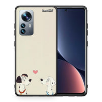 Thumbnail for Θήκη Xiaomi 12 Pro Dalmatians Love από τη Smartfits με σχέδιο στο πίσω μέρος και μαύρο περίβλημα | Xiaomi 12 Pro Dalmatians Love case with colorful back and black bezels