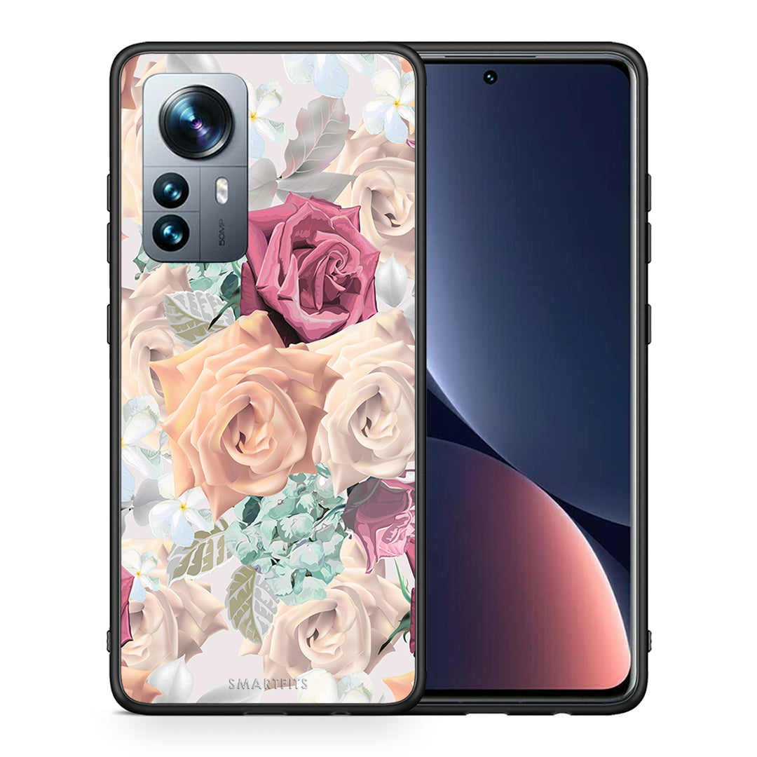 Θήκη Xiaomi 12 Pro Bouquet Floral από τη Smartfits με σχέδιο στο πίσω μέρος και μαύρο περίβλημα | Xiaomi 12 Pro Bouquet Floral case with colorful back and black bezels