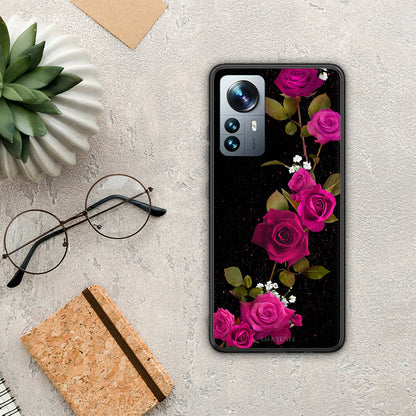 Flower Red Roses - Xiaomi 12 Pro θήκη