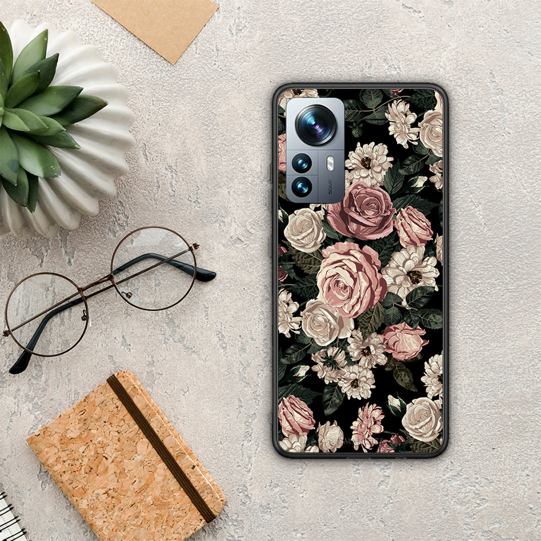 Flower Wild Roses - Xiaomi 12 Pro θήκη