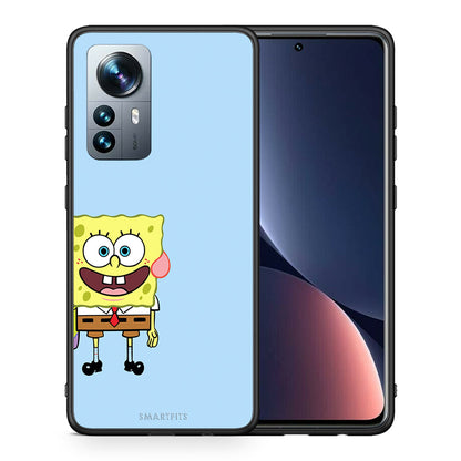 Θήκη Xiaomi 12 Pro Friends Bob από τη Smartfits με σχέδιο στο πίσω μέρος και μαύρο περίβλημα | Xiaomi 12 Pro Friends Bob case with colorful back and black bezels