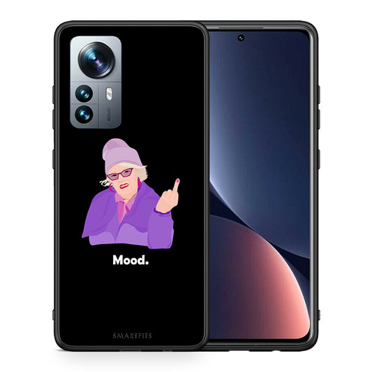 Θήκη Xiaomi 12 Pro Grandma Mood Black από τη Smartfits με σχέδιο στο πίσω μέρος και μαύρο περίβλημα | Xiaomi 12 Pro Grandma Mood Black case with colorful back and black bezels