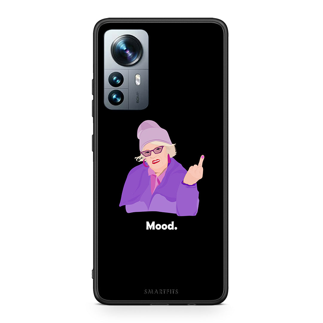 Xiaomi 12 Pro Grandma Mood Black θήκη από τη Smartfits με σχέδιο στο πίσω μέρος και μαύρο περίβλημα | Smartphone case with colorful back and black bezels by Smartfits