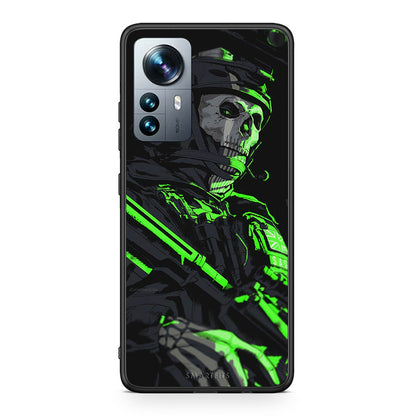 Xiaomi 12 Pro Green Soldier Θήκη Αγίου Βαλεντίνου από τη Smartfits με σχέδιο στο πίσω μέρος και μαύρο περίβλημα | Smartphone case with colorful back and black bezels by Smartfits