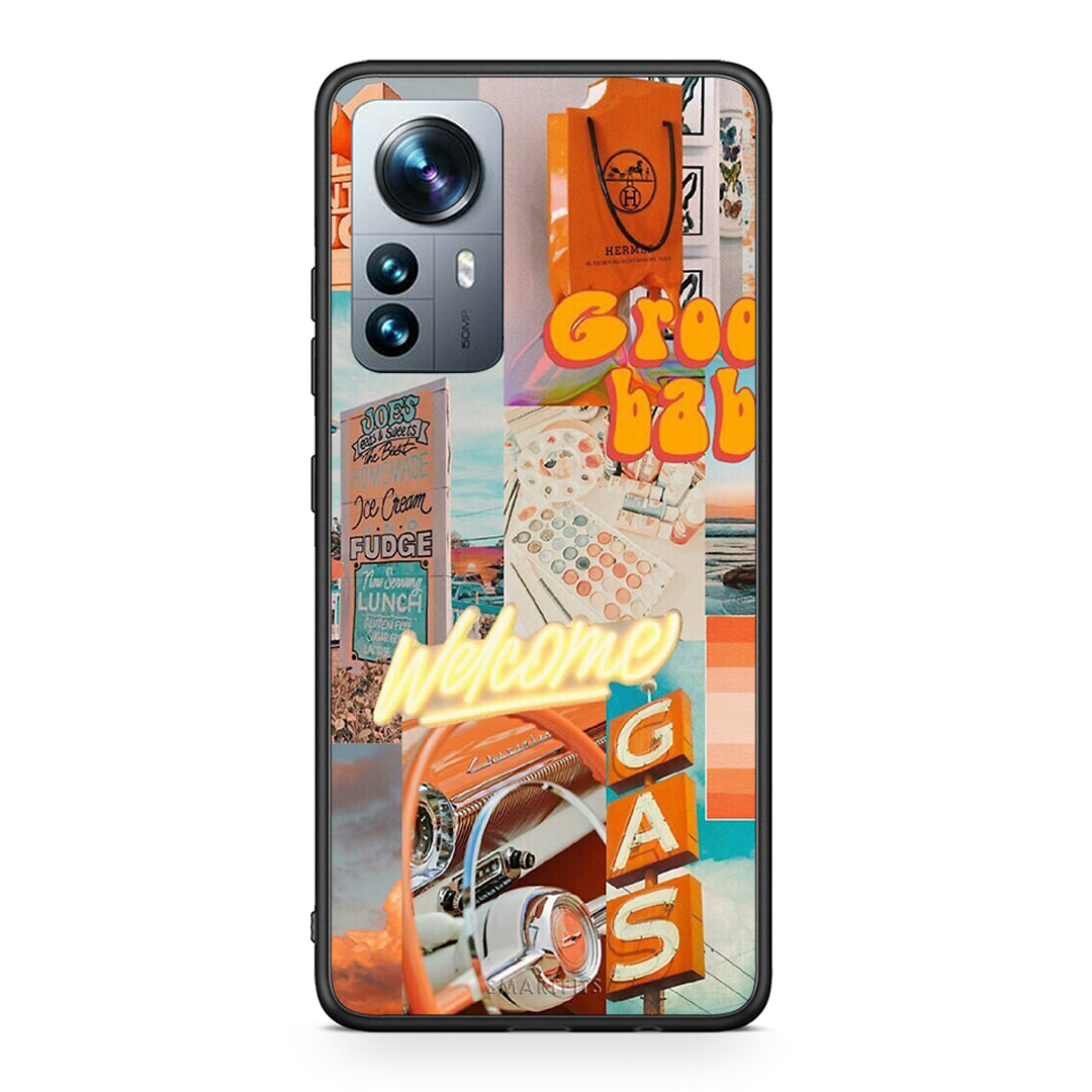 Xiaomi 12 Pro Groovy Babe Θήκη Αγίου Βαλεντίνου από τη Smartfits με σχέδιο στο πίσω μέρος και μαύρο περίβλημα | Smartphone case with colorful back and black bezels by Smartfits