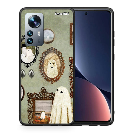 Θήκη Xiaomi 12 Pro Halloween Ghost Season από τη Smartfits με σχέδιο στο πίσω μέρος και μαύρο περίβλημα | Xiaomi 12 Pro Halloween Ghost Season case with colorful back and black bezels