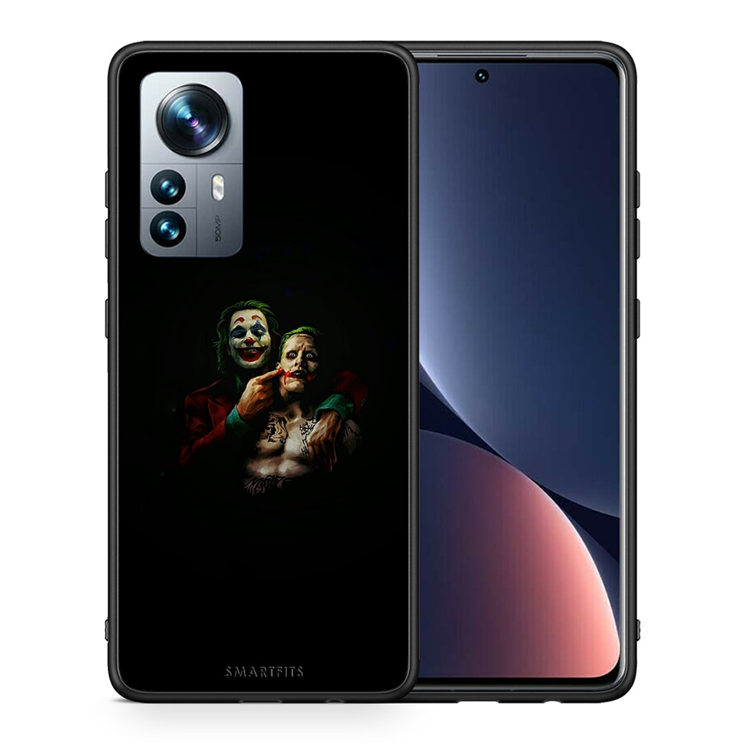 Θήκη Xiaomi 12 Pro Clown Hero από τη Smartfits με σχέδιο στο πίσω μέρος και μαύρο περίβλημα | Xiaomi 12 Pro Clown Hero case with colorful back and black bezels