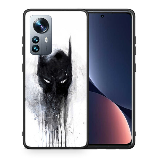 Θήκη Xiaomi 12 Pro Paint Bat Hero από τη Smartfits με σχέδιο στο πίσω μέρος και μαύρο περίβλημα | Xiaomi 12 Pro Paint Bat Hero case with colorful back and black bezels