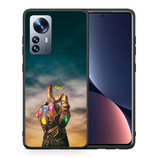 Θήκη Xiaomi 12 Pro Infinity Snap από τη Smartfits με σχέδιο στο πίσω μέρος και μαύρο περίβλημα | Xiaomi 12 Pro Infinity Snap case with colorful back and black bezels