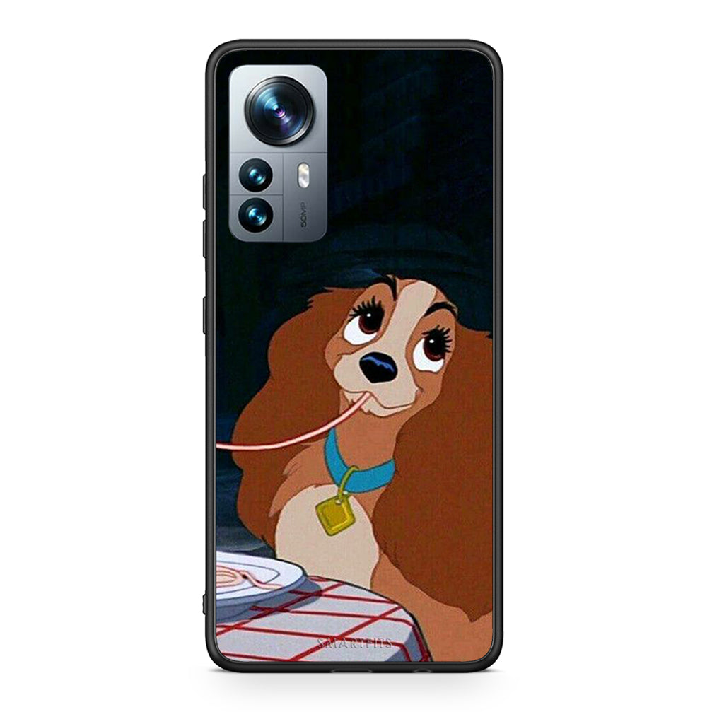 Xiaomi 12 Pro Lady And Tramp 2 Θήκη Αγίου Βαλεντίνου από τη Smartfits με σχέδιο στο πίσω μέρος και μαύρο περίβλημα | Smartphone case with colorful back and black bezels by Smartfits