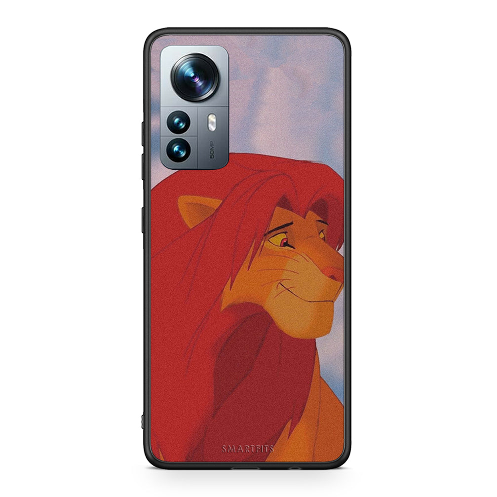 Xiaomi 12 Pro Lion Love 1 Θήκη Αγίου Βαλεντίνου από τη Smartfits με σχέδιο στο πίσω μέρος και μαύρο περίβλημα | Smartphone case with colorful back and black bezels by Smartfits